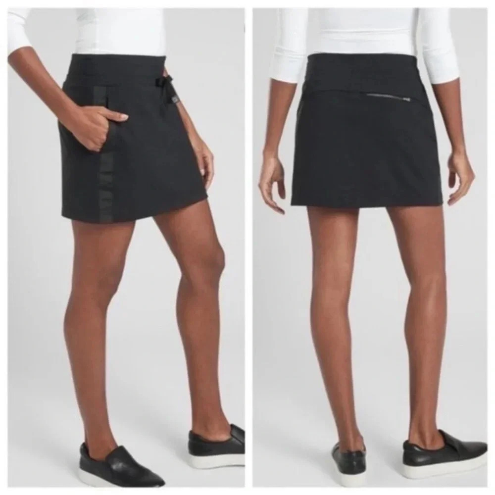 Athleta Black Metro Downtown Skort Size MT